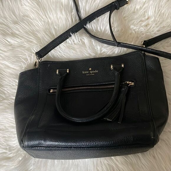 KATE SPADE ♠️ NEW YORK LEATHER BAG - Picture 1 of 8
